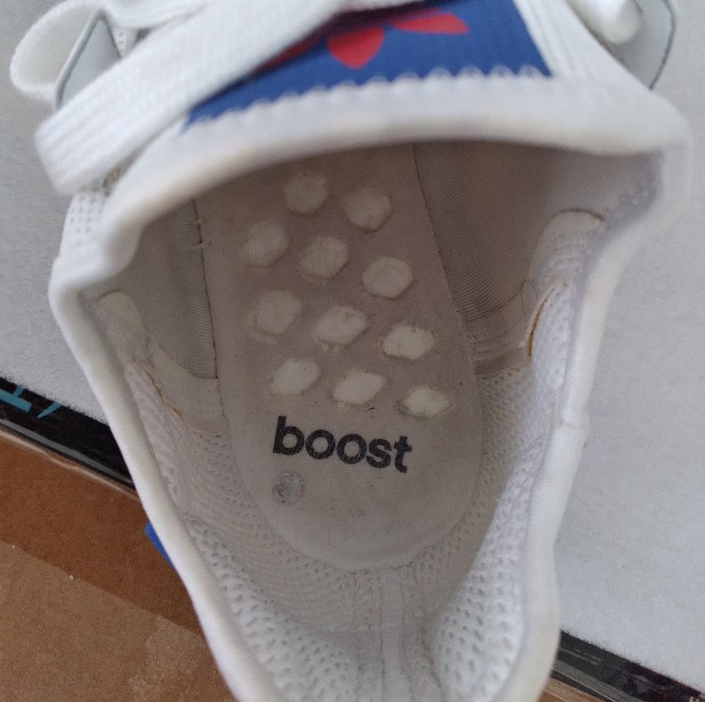 COPY - New W/O Box! Mens Adidas NMD R1 Americana White Blue Red Sneakers Size 9… - Picture 3 of 16